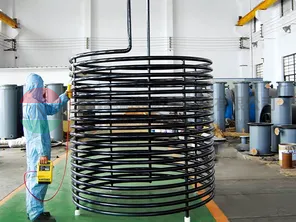 halar喷涂(反应釜内加热盘管)