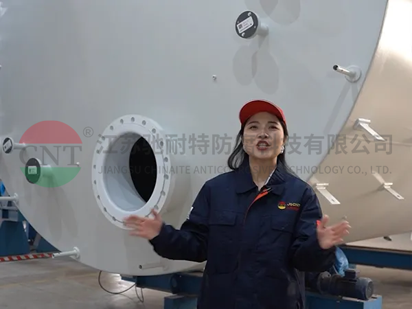 衬层厚度是4毫米的钢衬四氟混酸储罐