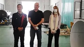 丹麦托普索公司高层领导来我公司考察