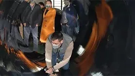 意大利混料机客户现场ECTFE涂层验收